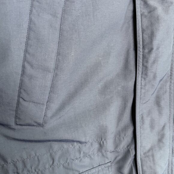 Lands' End Parka Coat Mens Tall XL 46-48 Navy Blue Full Zip Hooded Fleece Lined - Picture 7 of 16